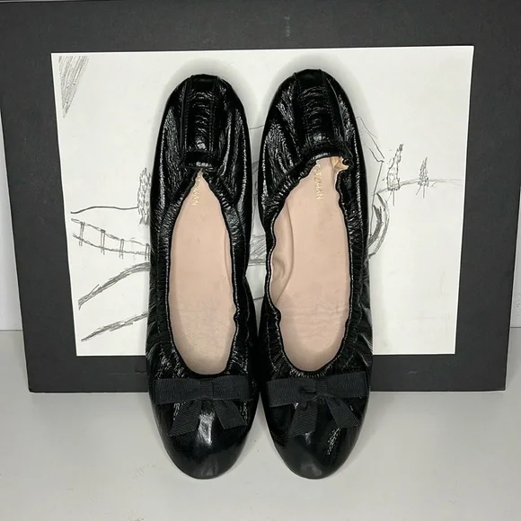 Stuart Weitzman Raven black ballet flats Size 9.5 M - Picture 3 of 14